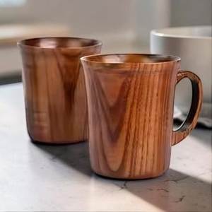 Taza de Café de Madera Minimalista, Taza de Té de Madera Natural, Taza Rústica Ecológica, Taza de Madera Reutilizable, Vajilla al por Mayor - Product Image 1