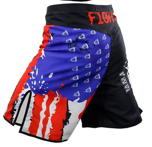 Shorts MMA pour hommes en gros, haute qualité, 100% Spandex/Polyester, respirants, séchage rapide, pour la gym et le combat, avec poches, shorts MMA personnalisés - Product Image 1