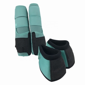 Botas de Montar a Caballo Modernas Antideslizantes de Alta Calidad, Protector de Cascos Personalizado de Neopreno y Cuero, Protección Duradera para Caballos, Cuidado Ecuestre - Product Image 3