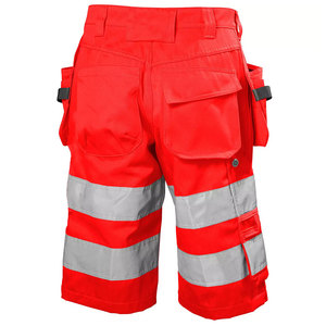 Men Hi Vis Construction Reflective Tape Shorts 100% Cotton Quick Dry Safety Cargo Multi Pockets <b>Working</b> Safety Shorts - Product Image 4
