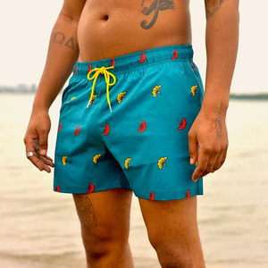 Shorts de Natación Deportivos al por Mayor para Hombre, Trajes de Baño para Equipos de Natación Competitiva, Secado Rápido, Nailon y Elastano, Cierre con Cordón - Product Image 4