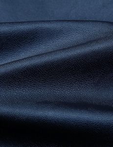 Men's Navy Blue Genuine <b>Leather</b> <b>Jacket</b> Moto Biker Style Stand Collar Zipper Closure Slim Fit Regular Sleeve Solid Color Autumn - Product Image 4