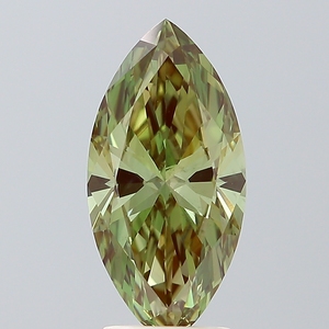 Diamante Cultivado en Laboratorio de Corte Marquise de 2.48Ct, Verde Intenso Fantasía, VS1, Certificado IGI, Diamante Suelto CVD al por Mayor para la Fabricación de Joyas - Product Image 1