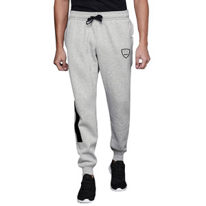 Pantalon de survêtement fitness taille moyenne conçu sur mesure, pantalon de survêtement en coton polaire à la mode avec panneau latéral et logo imprimé brodé - Product Image 3