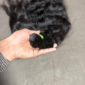 Fabricant et fournisseur de cheveux humains naturels bouclés vierges indiens de temple, aspect naturel, par le premier exportateur, en vente - Product Image 3