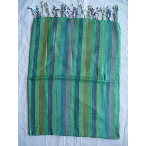 Printed Stripe Design Handloom Scarf Lightweight Soft Cotton Woven Fashion <b>Wrap</b> Traditional Artisan <b>Shawl</b> Unisex Casual Elegant - Product Image 4