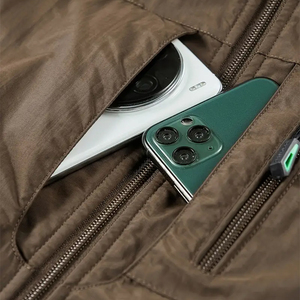 Men’s Reversible Outdoor <b>Vest</b> Dual-Sided Fleece Insulated Work Hiking <b>Utility</b> Jacket Windproof Multi-Pocket - Product Image 5