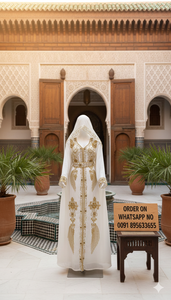 Caftán Marroquí, Hermoso Caftán de Colores, Caftán Tradicional Musulmán, Trabajo Hecho a Mano con Cuentas de Piedra, Nuevo Diseño Marroquí 2026 - Product Image 2