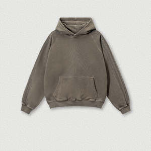 เสื้อฮู้ดดี้ผู้ชายผ้าฟลีซคอตตอน 100% ระบายอากาศได้ดี ขายส่ง สไตล์ล่าสุด สีพื้น สำหรับฤดูหนาว ขนาดและดีไซน์ปรับแต่งได้ - Product Image 5