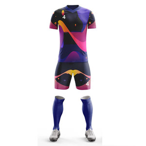 Soccer Suit Club Team Uniform Player Name Numbers Custom Logo <b>Compression</b> Sports Football Uniform Fully Sublimation Uniform - Product Image 2