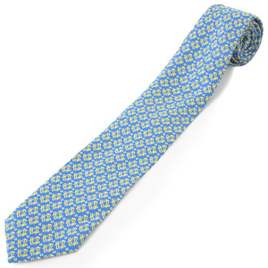 Corbata Masónica de la Logia Azul con Emblema de Compás Cuadrado Azul y Dorado, Insignia Masónica, Logotipo Personalizado, Color Personalizable, OEM - Product Image 1