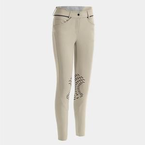 Pantalones de equitación de punto personalizados 2026 para mujer, de cintura alta, elásticos en cuatro direcciones, de color liso, largos hasta el tobillo 2026 - Product Image 3