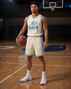 Ensemble d'uniformes de basketball réversibles personnalisés, maillot et short de basketball sublimés OEM, fabricant de vêtements d'équipe en mesh en gros - Product Image 6