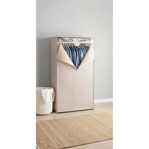 Armadio per vestiti per adulti in acciaio con cerniera a un solo livello 36 \ "armadio portatile con pomice grigio - Product Image 4