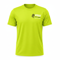 T-shirt de pickleball pour homme à manches courtes, coupe régulière, 100 % coton, respirant, perforé, performance athlétique, découpe laser, ventilation frontale