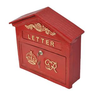 Luxury GR Antique Post <b>Box</b> With Lock Decorative Farmhouse Garden <b>Wall</b> <b>Mount</b> Custom Mailbox Factory Price - Product Image 2