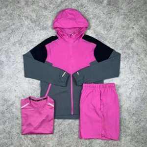 New Arrival <b>Men</b>’s Reflective Windbreaker Tracksuit Lightweight Breathable <b>Summer</b> <b>Jacket</b> & Pants Set - Product Image 3