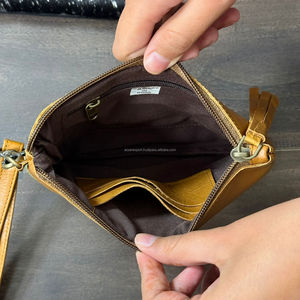 Brand New Designer Hair On Cowhide Leather Hand Wristlet Clutch for Women's Western Genuine Leather Zipper Handbags Purse Wallet - Product Image 6