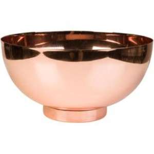 Tazón de cobre resistente con bordes lisos, material apto para alimentos, ideal para buffet, suministro para hoteles y equipo de catering. - Product Image 1