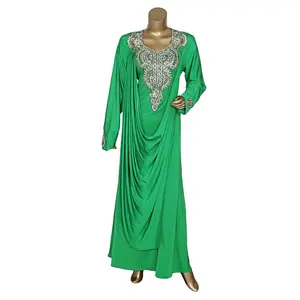 Нигерийское качество, исламские Длинные платья-кафтан, новейший дизайн, одежда для Исламской этники из Индии