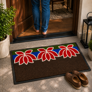 Tapis de porte personnalisable à motif floral, antidérapant, lavable, pour intérieur et extérieur, tapis de bienvenue décoratif pour la maison - Product Image 5