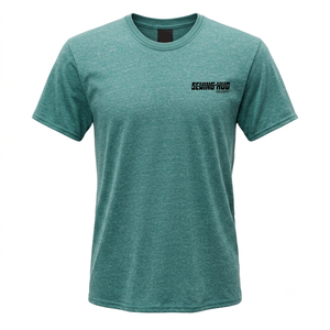 Camiseta para hombre, ropa de verano, 100% algodón, colores sólidos, camisetas lisas con cuello redondo, ropa para hombre, tallas grandes, corte regular. - Product Image 1