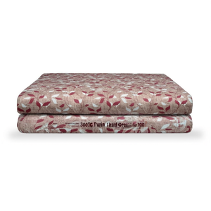 High Quality Florence Cotton Hotel Bedding Set 4pcs 300TC Twin <b>Flat</b> <b>Bed</b> <b>Sheets</b> 90x100 Inch Solid Pattern - Product Image 2
