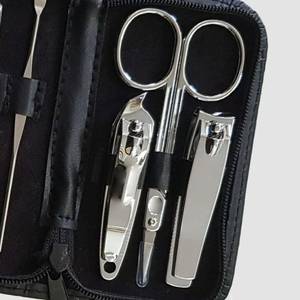 Luxurious Classic Stainless Steel 10 in 1 Professional <b>Nail</b> <b>Kit</b> Clipper Scissor File Single Spring Portable Case for Manicure - Product Image 4
