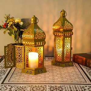 Vintage Metal <b>Candle</b> <b>Holder</b> <b>Lantern</b> Decorative Hollow <b>Candle</b> Stand For Home Wedding Party Table Garden Decoration - Product Image 1