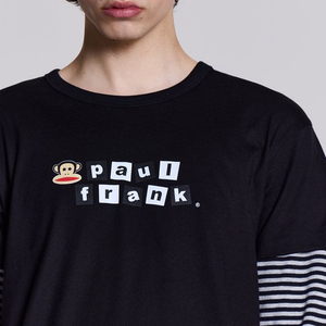 เสื้อยืดโอเวอร์ไซส์ทรงหลวมสไตล์สตรีทแวร์สุดหรูสำหรับผู้ชาย ล้างสีแบบแอซิดวอช วินเทจ ขาดๆ แบบดิสเทรส ทรงบ็อกซี่ แขนยาวสองชั้น คอเต่า - Product Image 4