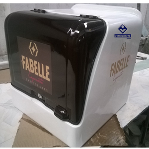 FIBRECRAFTS INDIA MODEL H-MILK DELIVERY BOX 50L FRP Boîte arrière de moto pour la livraison de lait et de nourriture - Product Image 1