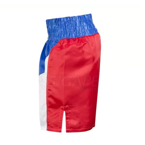 Shorts de boxe unisexes 100% polyester, confortables, design personnalisé, logo sur le devant, vente en gros, durables, élégants, vêtements d'arts martiaux - Product Image 3