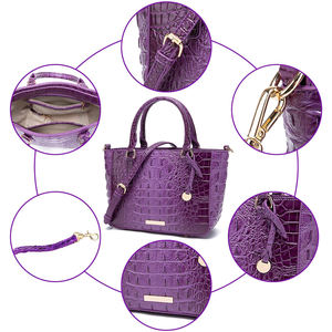 Sac en cuir gaufré effet crocodile – Qualité supérieure, produit phare, étanche, avec bouton réglable, personnalisable, vente en gros, offre OEM - Product Image 6