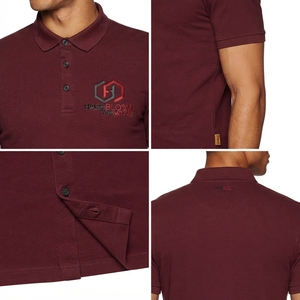 Chemise Homme Personnalisée 100% Coton Peigné Filé à Anneaux 180 g/m² Manches Courtes Brodé Piqué Anti-rétrécissement Style Smart Casual Golf - Product Image 4
