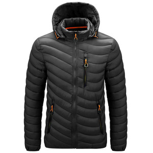 OEM Custom Padded Quilted Waterproof Shiny <b>Duck</b> <b>Down</b> <b>Jacket</b> Warm Men Puffer <b>Jacket</b> Puffy <b>Jacket</b> - Product Image 2