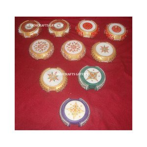 New Attractive Assorted Design Of <b>Marble</b> Painted Coaster Set For Home And Hotel Decoration And Business Gift Purpose Best Item - Product Image 5