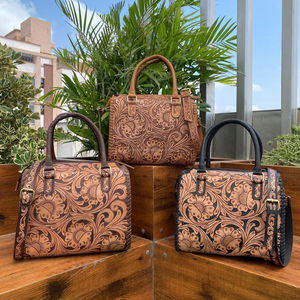2025 Luxury Manufacturer <b>Mini</b> <b>Hand</b> Tooled Genuine Leather Designer Large Travel Duffle Bag for Men & Women Western Weekend Bag - Product Image 4