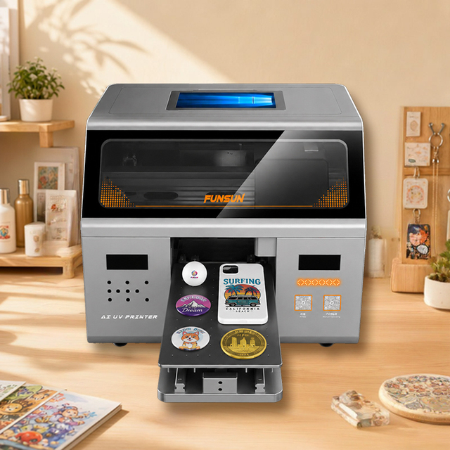 FUNSUN Easy Inkit Easy to Operate Phone Case UV Printer H5 Mobile App Scan QR Code DIY Mobile Cover Support AI Drawing