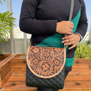 2025 nueva moda de cuero mecanizado a mano para mujer, bolso de sillín acolchado, bolso de hombro cruzado de piel de vaca con entramado de diamantes de alta calidad - Product Image 2