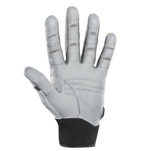Gants de golf unisexes en cuir PU, blanc et gris, antidérapants, avec fermeture auto-agrippante, pour droitier - Product Image 5