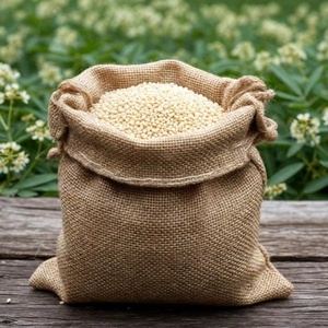 Semillas de Sésamo Blanco Indio de Primera Calidad, 99.98% de Pureza, Grado Alimenticio, Suministro a Granel en Bolsas de Yute de 25kg/50kg, Tezz/Royal Millennium - Product Image 1