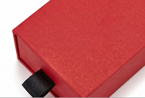 High-End Rigid Drawer Gift <b>Box</b> with Sponge Lining for Pens in Red Black Blue Colors Paperboard Packaging - Product Image 4