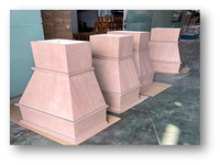 Cubierta Decorativa Moderna de Madera para Campana Extractora, Cubierta de Madera Personalizada para Campana de Cocina, Ecológica y de Fácil Instalación