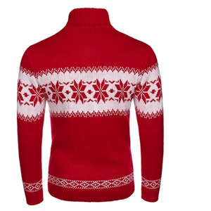 2024 <b>Christmas</b> Pullover Sweater <b>Cardigan</b> Unisex Winter New Premium Bright Anti-shrink Letter Pattern Knitted Custom <b>Men's</b> - Product Image 3