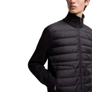 Chaqueta de Invierno para Hombre en Oferta, Chaqueta de Punto con Cuello Alto, Logotipo Frontal, Manga Larga, Relleno de Fibra de Poliéster, Estilo Urbano para Adultos - Product Image 4