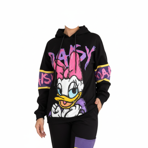 ซื้อเสื้อฮู้ดดี้ผู้หญิงสีม่วงอ่อน คุณภาพพรีเมียม ผลิตจากผ้าฝ้ายเกาหลีอย่างดี  แบบสวมหัว มีฮู้ดปกติ สำหรับฤดูหนาว - Product Image 1