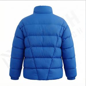 Chaqueta acolchada con burbujas Lisas para invierno con logotipo personalizado para hombre, ropa cálida al por mayor, chaqueta informal acolchada a prueba de viento para hombre, pato - Product Image 3