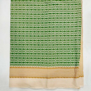 Paréo en coton 100 % pour femme, imprimé à la main, motif floral, bordure Zari, anti-bactérien, séchage rapide, idéal pour la plage et les centres de villégiature - Product Image 3