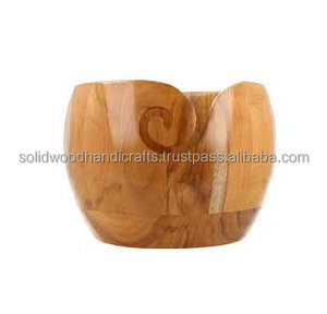 Cuenco de hilo de madera hecho a mano, soporte de hilo de palisandro, caja de almacenamiento de hilo de ganchillo, cuenco de bola de hilo, regalo para cumpleaños de madre - Product Image 3