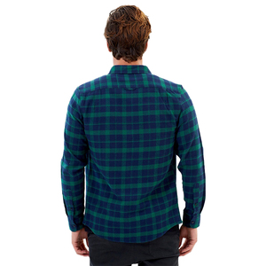 Chemise en flanelle 100% coton à carreaux surdimensionnée pour homme, teinte en fil, personnalisée, directement de l'usine - Product Image 1